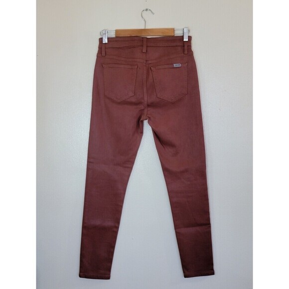 Joe’s Skinny Jeans Womens Size 28 Rust Brown Coated Saddleback High Rise Denim - Picture 6 of 11